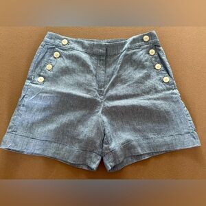 LOFT Blue Nautical Bermuda Shorts